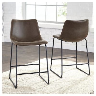 Signature Design by Ashley Centiar Counter Height Bar Stools (Set of 2)