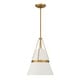 preview thumbnail 2 of 6, Minka Lavery 3933 Springfield 12" Wide Pendant with Steel Shade