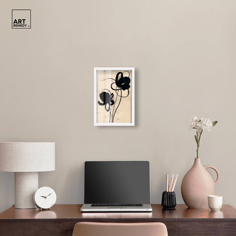 Florals in the Minimal I Shadowbox by Art Remedy