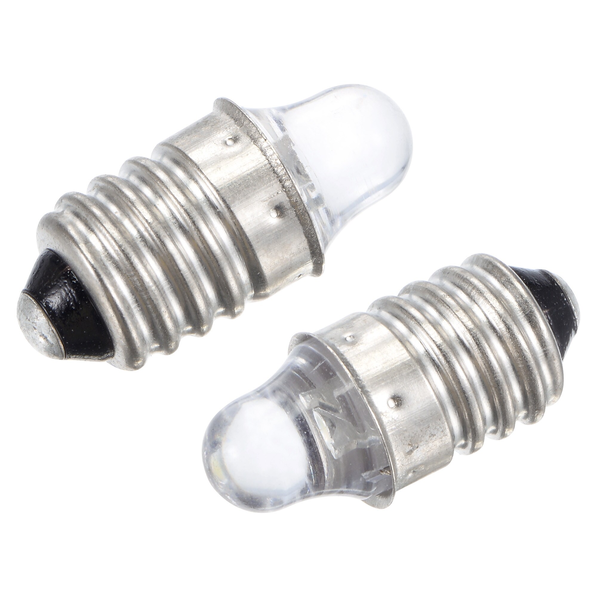 5Pcs E10 Screw Base LED Flashlight Bulbs DC 3V Mini Lights White