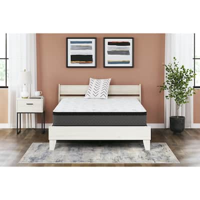 Signature Design by Ashley Pocketed Hybrid White 12 Inches Medium Mattress