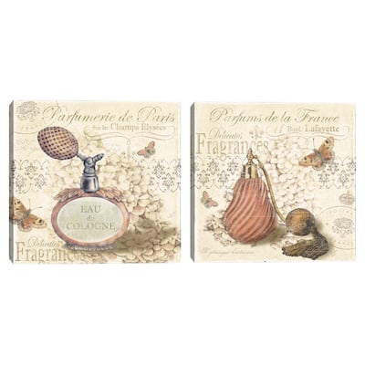 Parfumerie de Paris I, Parfumerie de Paris II by Marie Elaine Cusson Canvas Art Prints