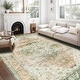 preview thumbnail 5 of 12, Bohemian Faux Cashmere Rug 9' x 12' - Orange