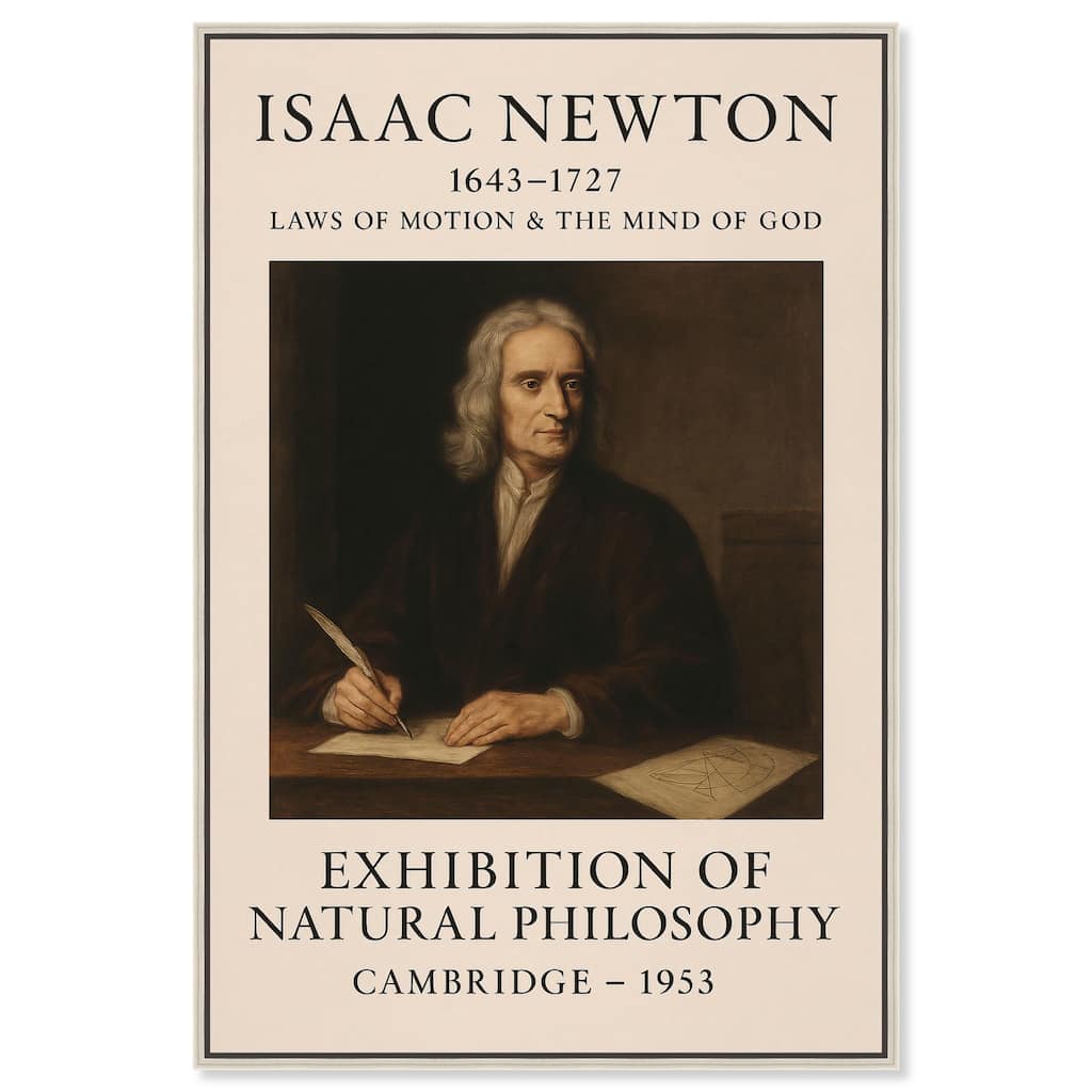 Newtonian Mind Canvas by Art Remedy