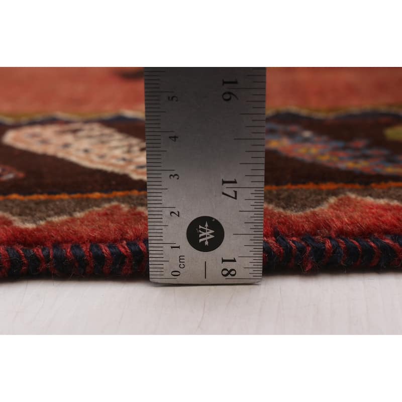 ECARPETGALLERY Hand-knotted Melis Vintage Red Wool Rug - 4'3 x 6'9