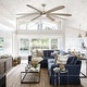 preview thumbnail 38 of 41, 72-inch Driftwood 6-Blade Large DC Ceiling Fan with Light and Remote