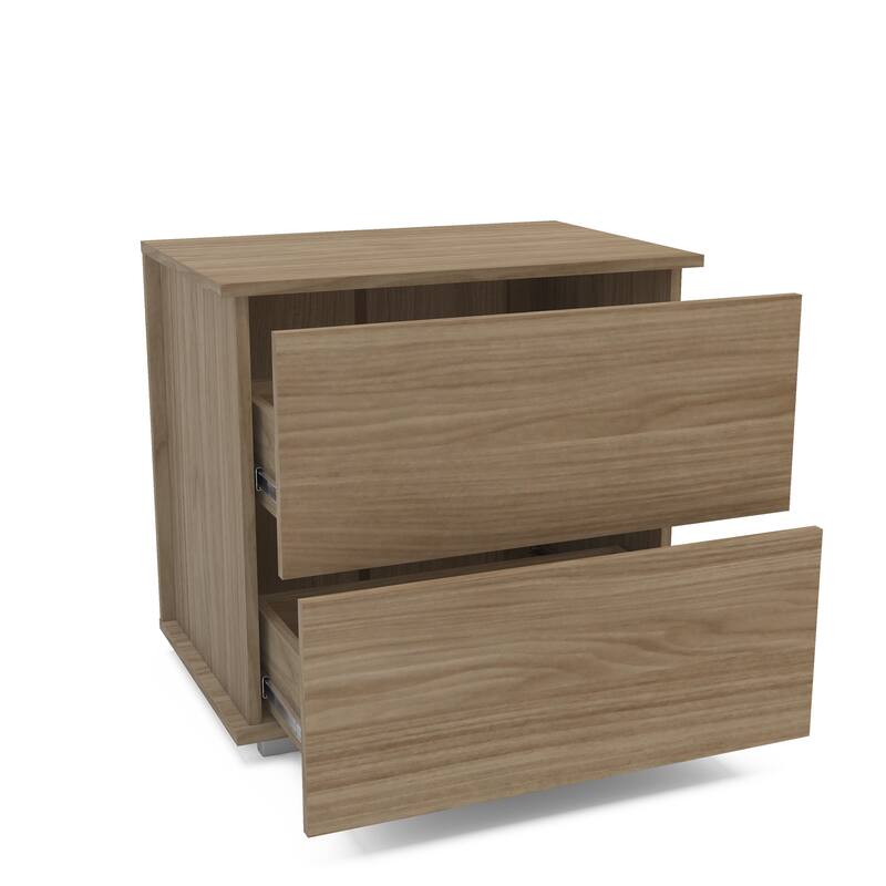 Polifurniture Madison Modern 2 Drawer Nightstand