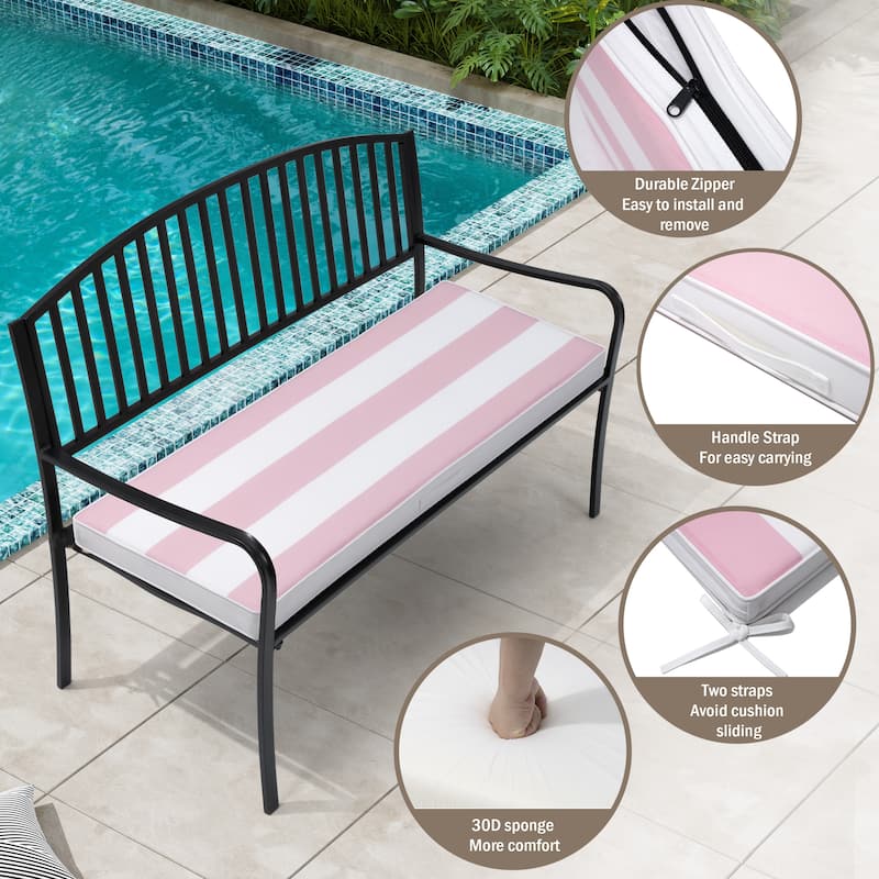 Pellebant Outdoor Settee Bench Cushion for Patio Swing Loveseat - 1PC