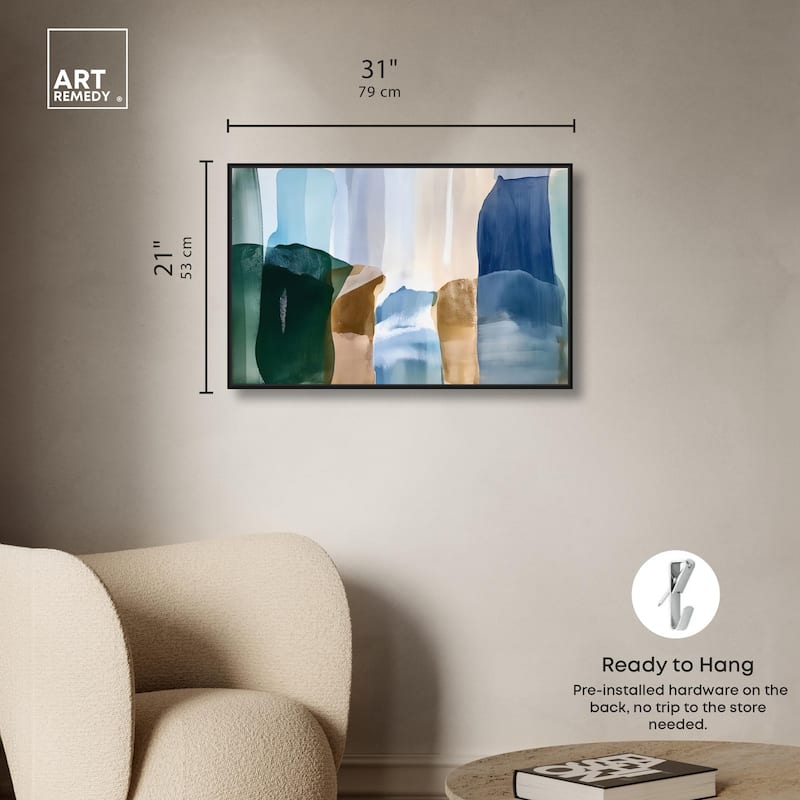 Contoured Calm II Canvas by Art Remedy