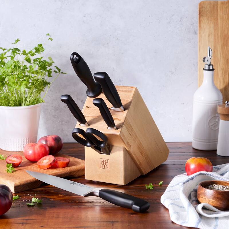 ZWILLING Four Star 7-pc Knife Block Set - Natural