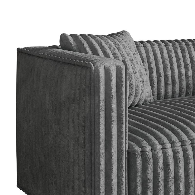 CraftPorch Mid Century Modern 2- Pieces Upholstered Living Room Set