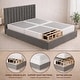 preview thumbnail 33 of 37, Onetan 8-Inch & 4-Inch Wooden Box Spring/Foundation Ideal for Mattress, No Assembly Needed, White.