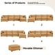 preview thumbnail 85 of 150, Corduroy Sectional Sofa with Removable Ottomans & Ultra-soft Cushions for Living Room & Bedroom