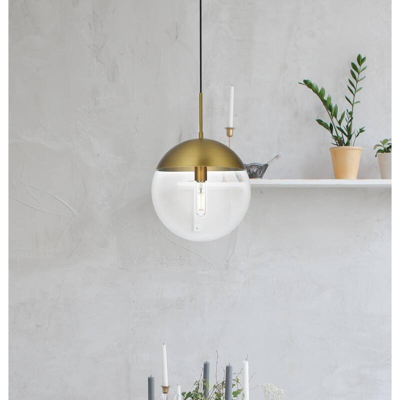 1-Light Pendant with 12 inch Clear Glass