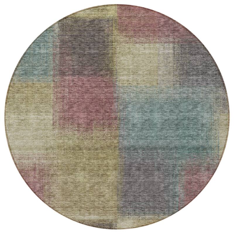 HomeRoots Abstract Transitional Rectangle Outdoor Rug