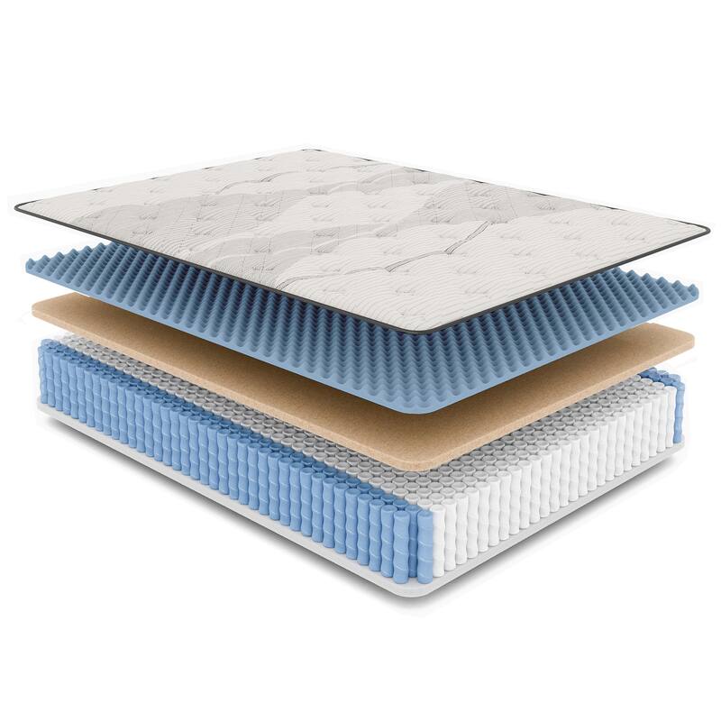 12.5" Twin XL Copper Hybrid Euro-Top Mattress - Medium Firmness