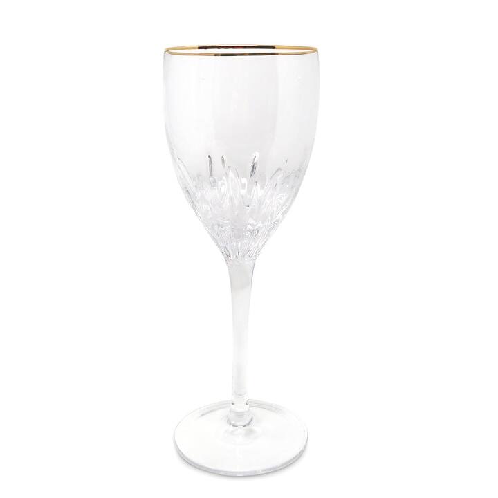 Optic Glasses with Gold Rim, Set of 6