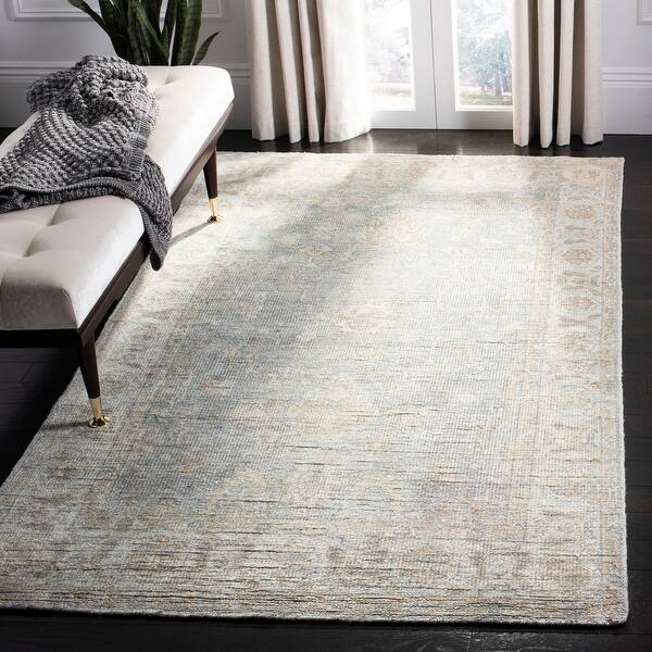 Shop Safavieh Hand Knotted Maharaja Kikuko Traditional Oriental Viscose Rug On Sale Overstock 13687450