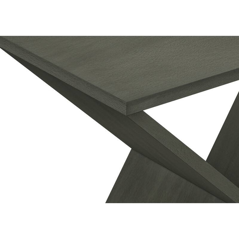 Accent Table, Side, End, Nightstand, Narrow, Small, Bedroom, Living Room, Lamp, Dark Green Veneer, Contemporary