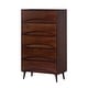 preview thumbnail 13 of 27, Walker Edison Mid-Century 5-Drawer Solid Wood Dresser
