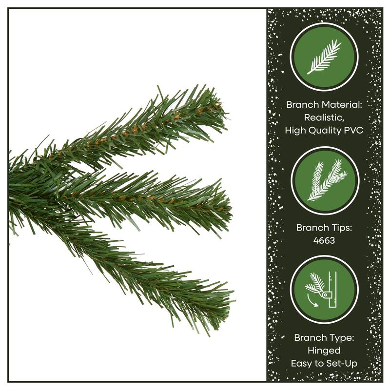 National Tree Company 12 ft Unlit North Valley Spruce Full Artificial Christmas Tree, 4,663 Tips, Includes Stand, Green