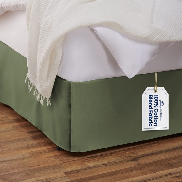 Cotton bed skirt full cheap