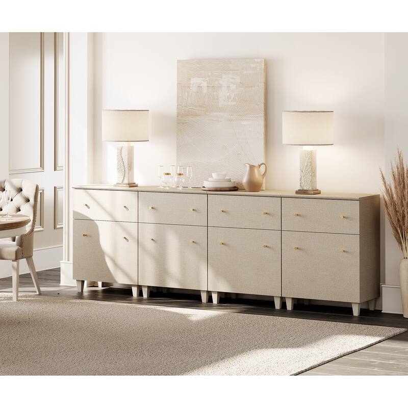 Sideboard Buffet Cabinet with Drawer and Door for Kitchen, Dining Room