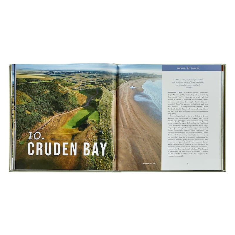 Graphic Image Golfing the British Isles Coffee Table Book, Leather, Ice