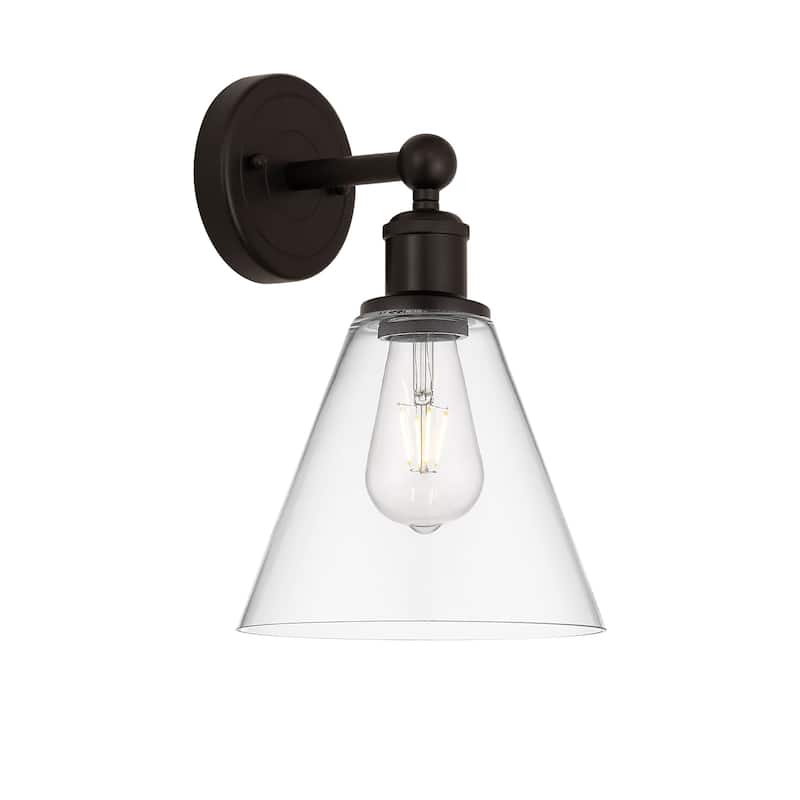 Innovations Lighting 616-1W-13-8 Berkshire Sconce Berkshire 13" Tall - Oil Rubbed Bronze / Clear