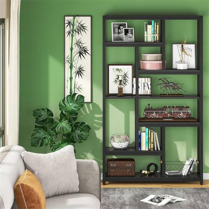 78.7" Industrial 7-Shelf Bookcase