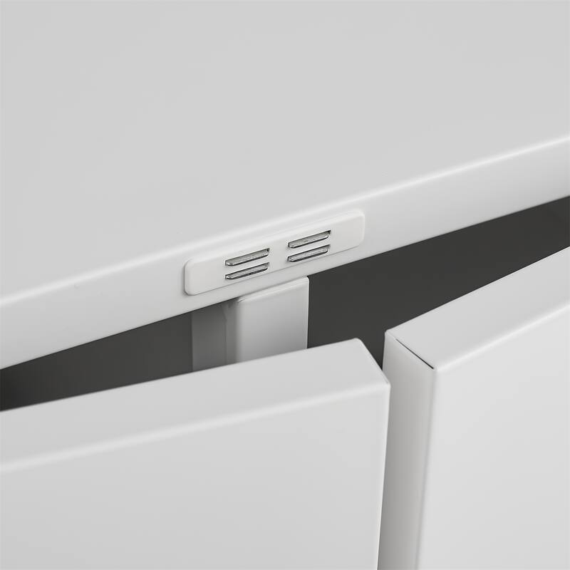 Home Office Printer Stand with Wheels and File Door Mobile Lateral Filing Cabinet with Open Storage Shelf