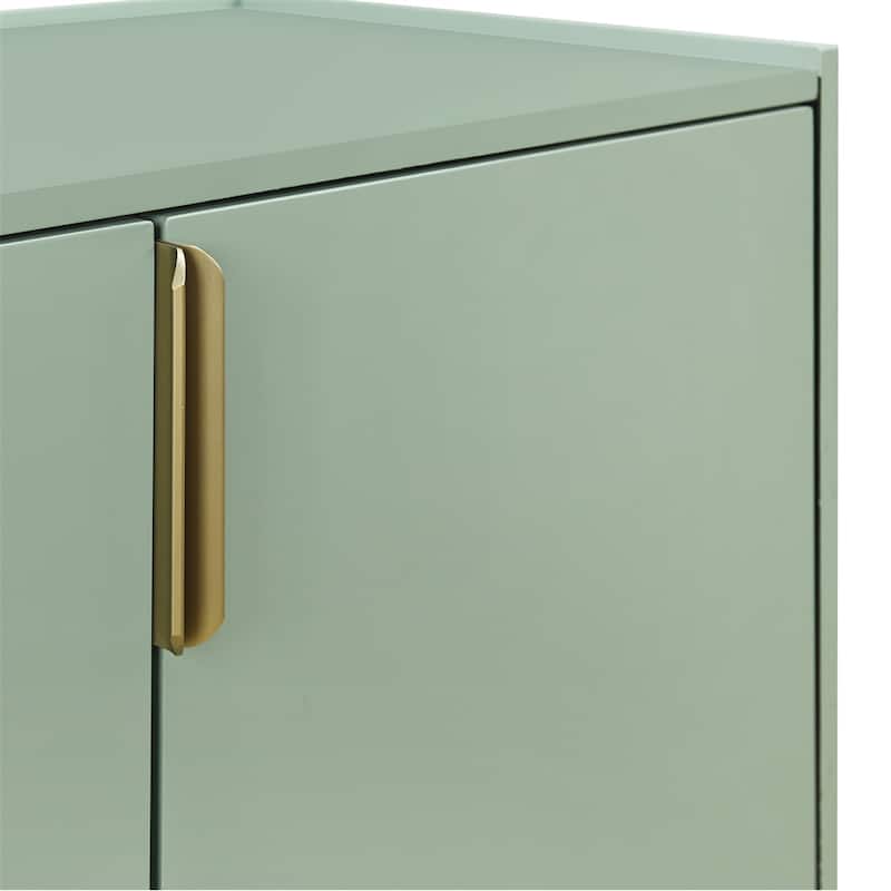 Storage Cabinet Sideboard Wooden Cabinet w/ 4 Doors，Adjustable Shelf