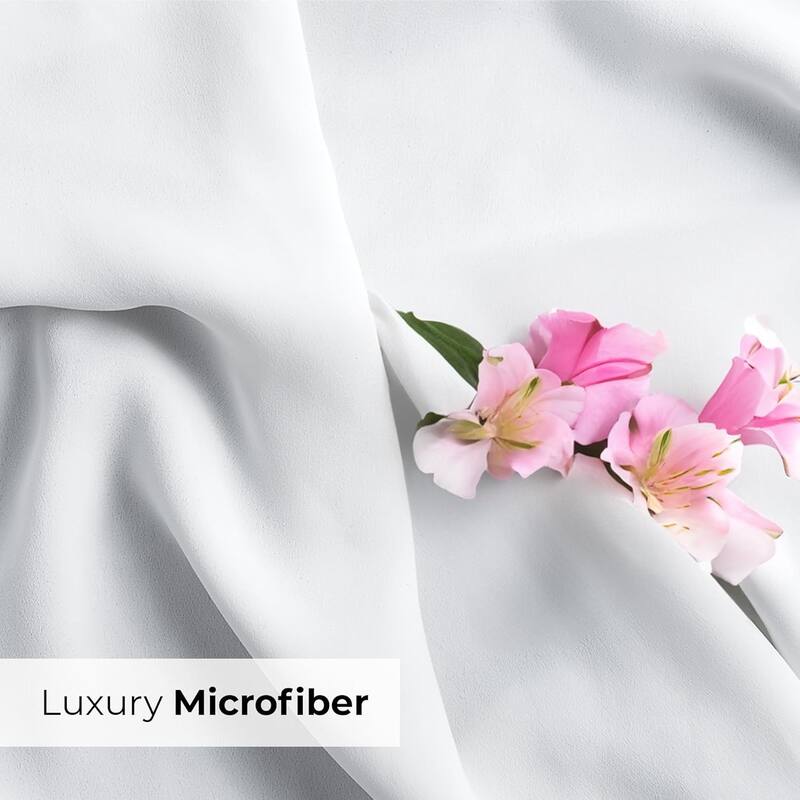 CGK Linens Double Brushed Microfiber Pillowcase Set Ultra Soft (Set of 2)