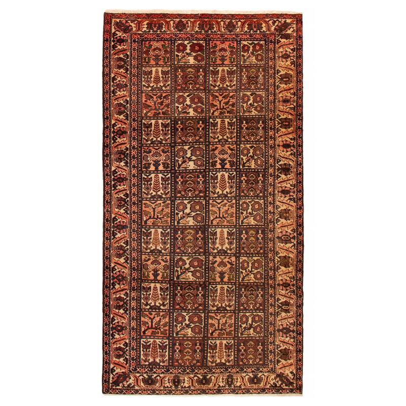 ECARPETGALLERY Hand-knotted Kayseri Vintage Red Wool Rug - 5'1 x 9'9 - Dark Red - 5'1 x 9'9