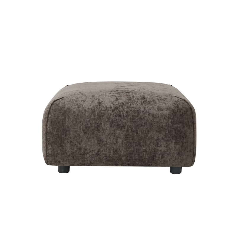 Christopher Knight Home - Marcella Modern Plush Upholstered Square Ottoman, Footrest, for Living Rooms, Bedrooms, Home Offices