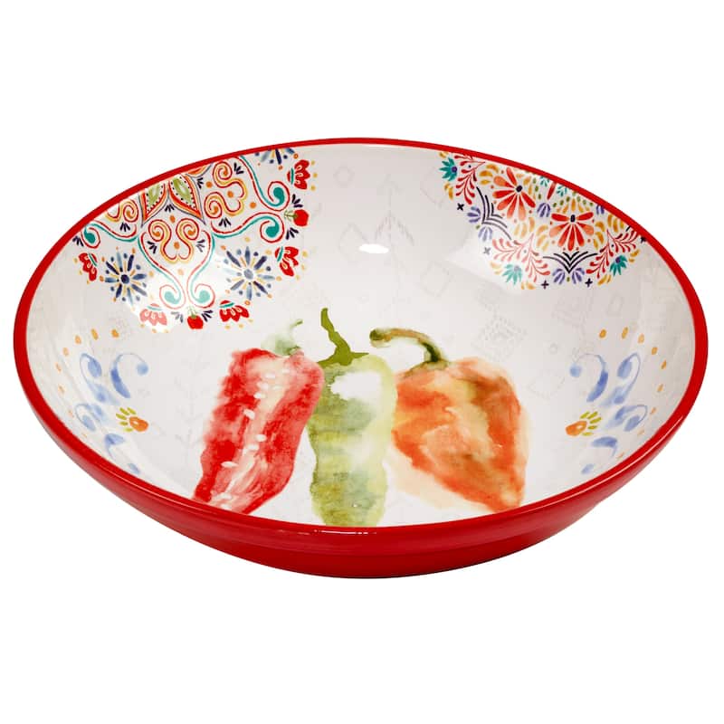 Certified International Sweet and Spicy 144 oz. Serving Bowl - 13" Dia x 3"