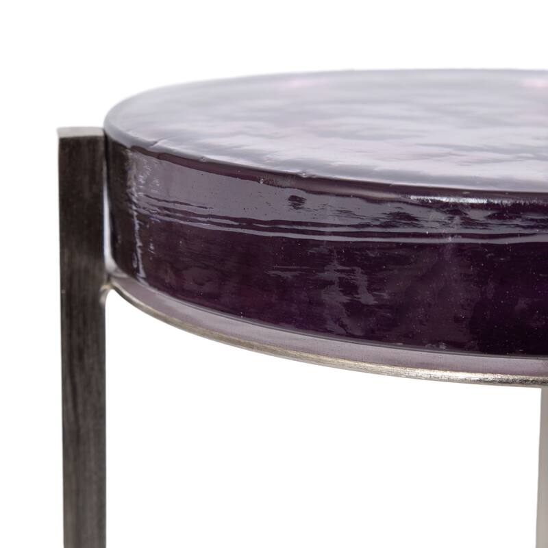 Kate and Laurel Aguilar Glam Drink Table - 9x9x23