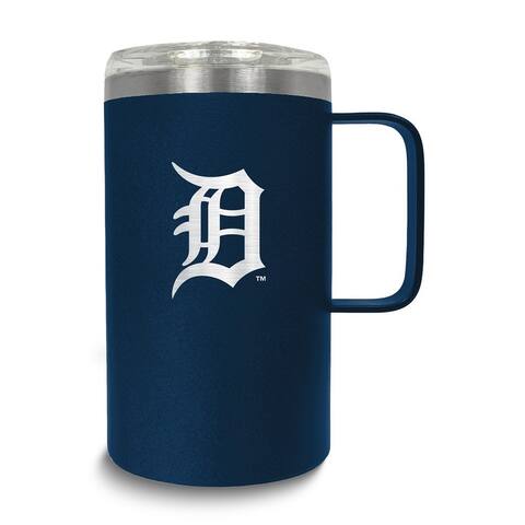 MLB Detroit Tigers Stainless Steel 18 Oz. Hustle Mug with Lid