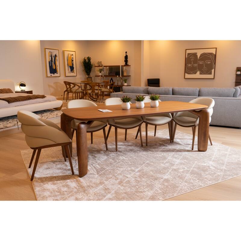 Modrest Michael Mid-Century Modern Walnut Dining Table