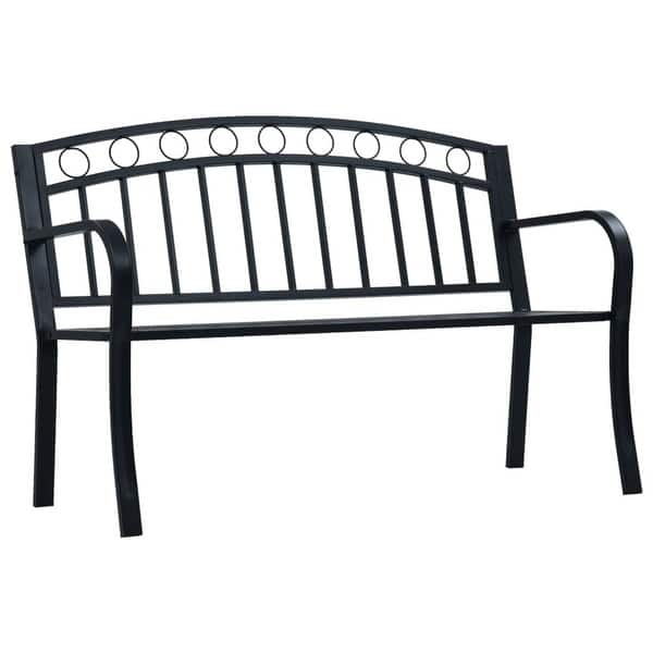 slide 2 of 3, Terrace Garden Bench Black