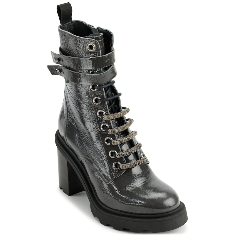 Dkny Phoebe - Heeled Boot - 10 - Gry: Grey