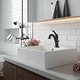 preview thumbnail 12 of 28, Kraus 3-in-1 Set White Square Ceramic Vessel Sink Arlo Faucet w/ Drain