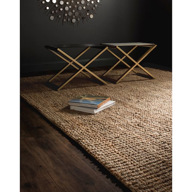 SAFAVIEH Jerneja Handmade Solid Chunky Jute Area Rug