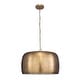 preview thumbnail 4 of 6, Uttermost Lemont Hammered Brass 1 Light Pendant - N/A