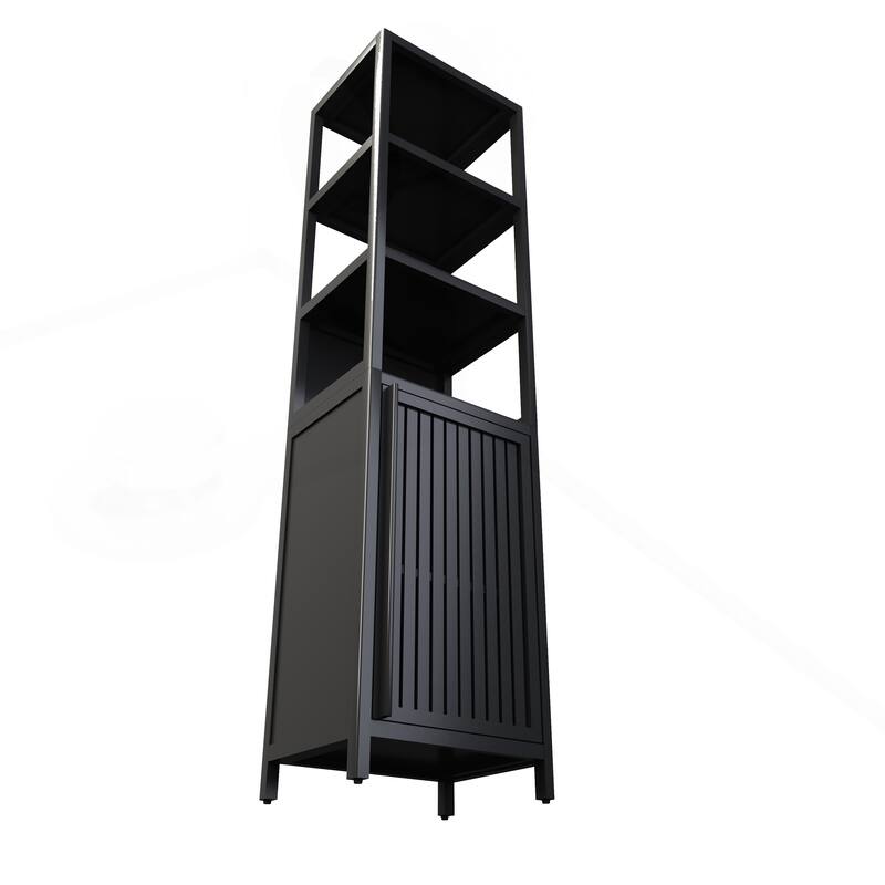 Versatile Slim Freestanding Cabinet for Organizing Various Spaces