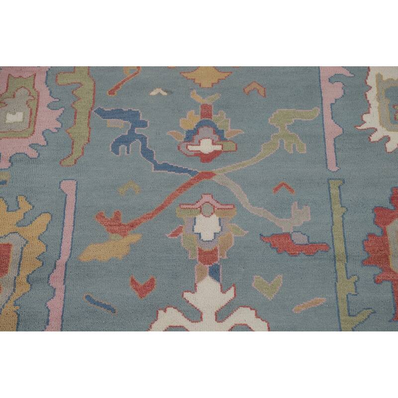 Oushak Oriental Area Rug Handmade Bedroom Wool Carpet - 9'2"x 11'8"