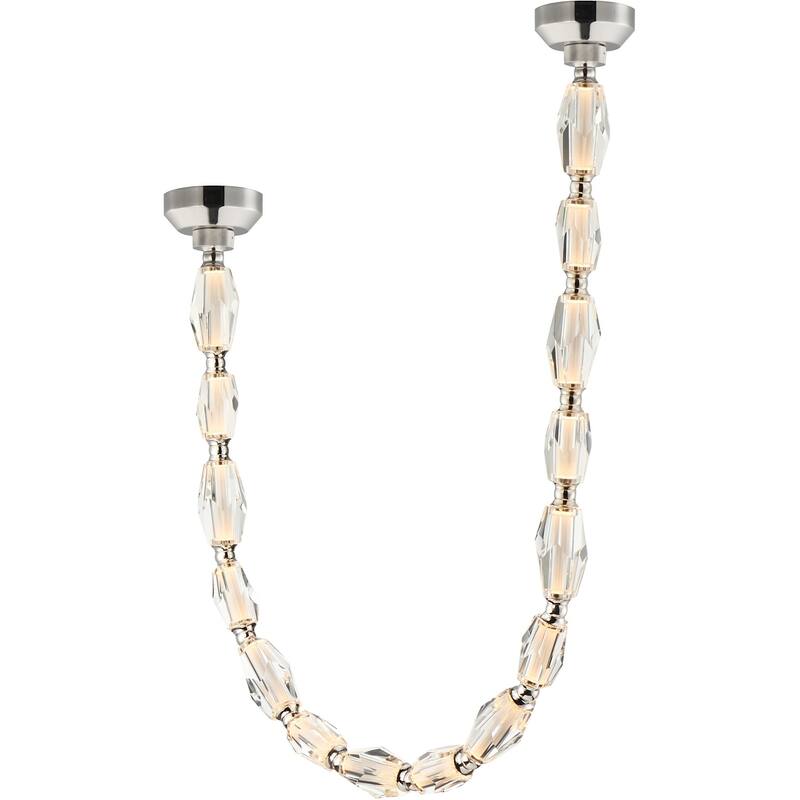 Studio M SM24866BC Dolce Vita 42" Wide Crystal Linear Pendant - Polished Nickel