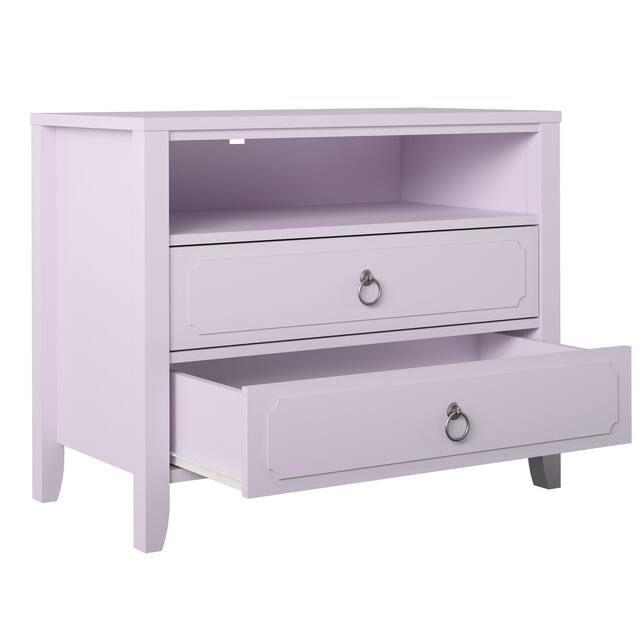 The Novogratz Her Majesty 2 Drawer Nightstand
