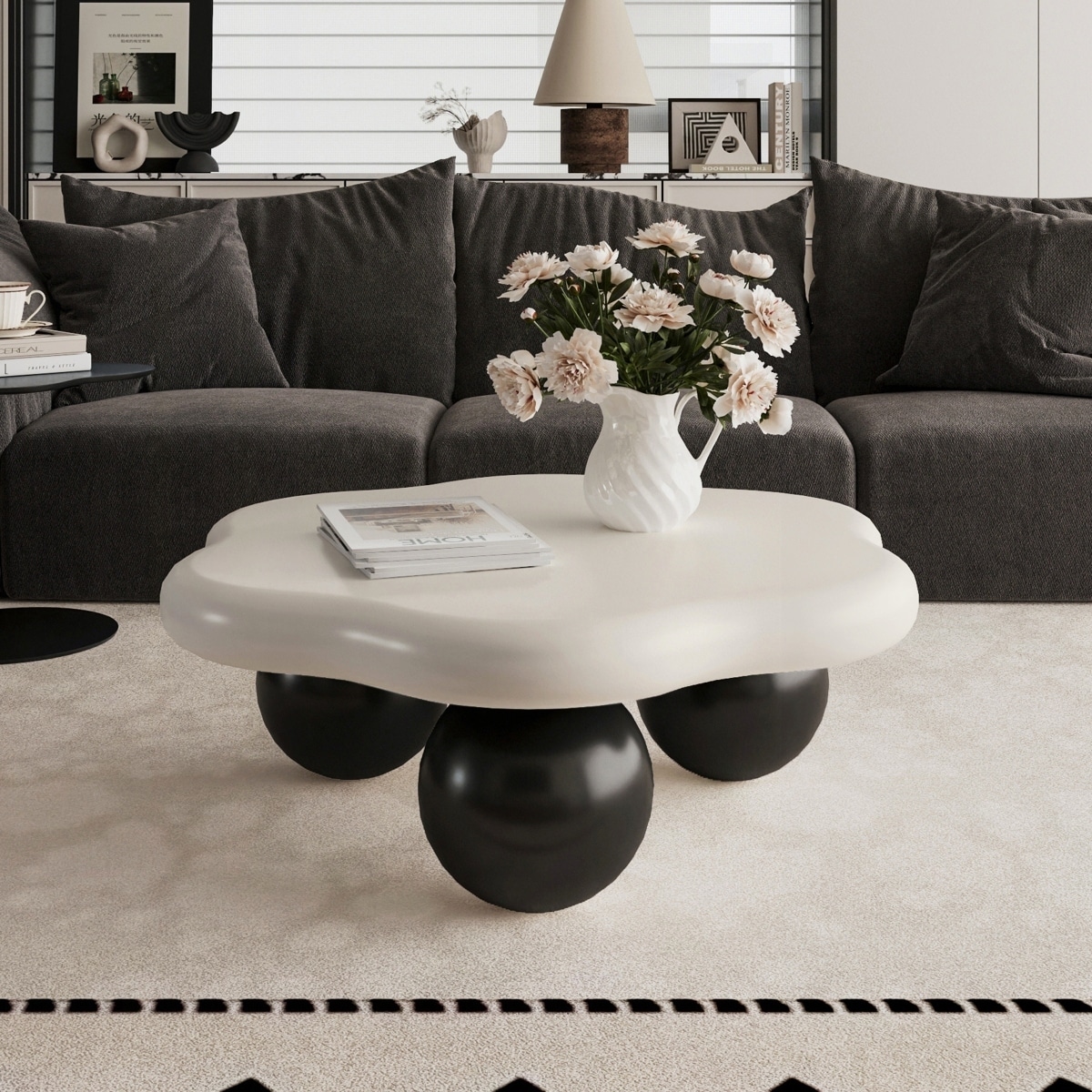 Whimsical Cloud-Shaped Design Coffee Table for Stylish Living