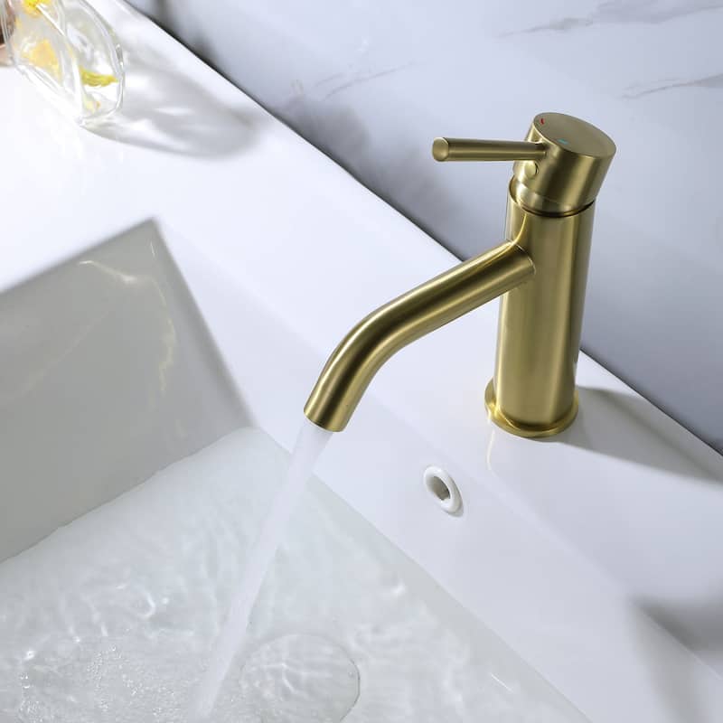 Single Hole Bathroom Faucet Single Handle Bathroom Sink Faucet Modern Basin Vanity Mixer Taps With Valve